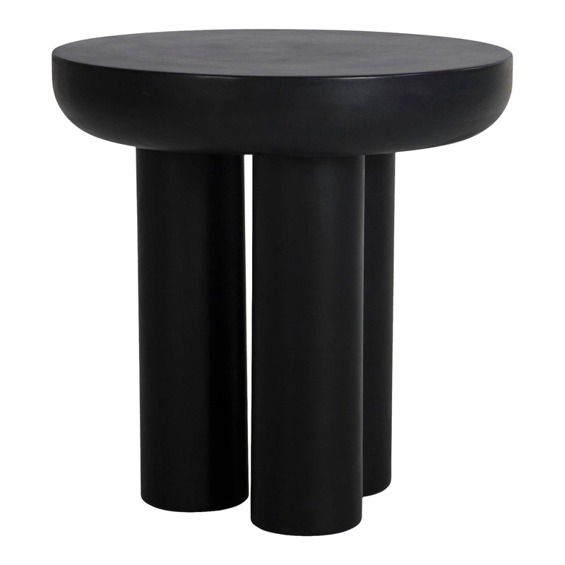 Rocca - Cement Side Table - Black - JaxCo Furniture