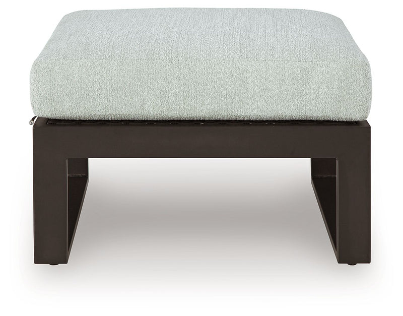 Beachloft - Black / Gray - Ottoman With Cushion - JaxCo Furniture