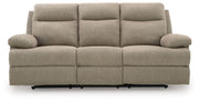 Side-Swipe - Reclining Sofa With Drop Down Table - JaxCo Furniture