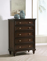 Andover - 5-Drawer Chest Of Drawers - Dark Oak - JaxCo Furniture