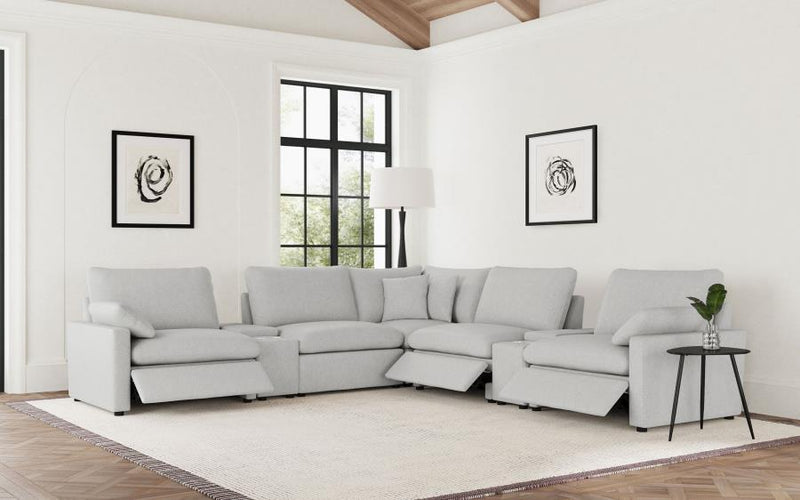 Collins - 7-Piece Modular Power Reclining Sectional - JaxCo Furniture