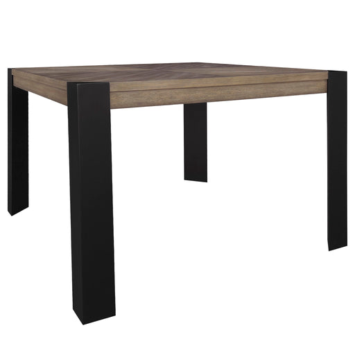 Cedar Fork - Square Counter Height Dining Table - Smoked Arabica - JaxCo Furniture