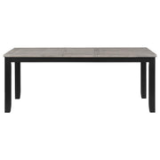Elodie - Rectangular Extension Leaf Dining Table - Black - JaxCo Furniture