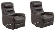 Gemini - 33.5" Swivel Glider Recliner (Set of 2) - JaxCo Furniture