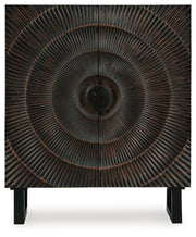 Fosterman - Distressed Black - Accent Cabinet - JaxCo Furniture