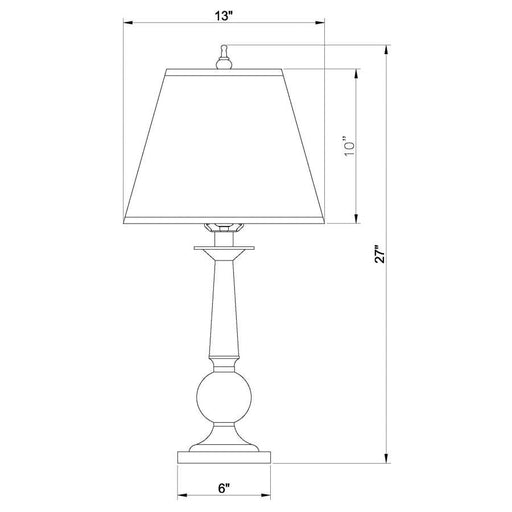 Ochanko - Empire Shade Table Lamp (Set of 2) - Bronze - JaxCo Furniture