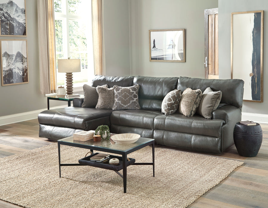 Como - 3 Piece Italian Leather Match Reclining Sofa - JaxCo Furniture