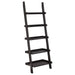 Colella - 5-Shelf Ladder Bookshelf - Cappuccino - JaxCo Furniture