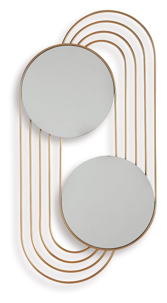Warrenley - Gold Finish - Accent Mirror - JaxCo Furniture