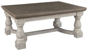 Havalance - Gray / White - Rectangular Cocktail Table - JaxCo Furniture