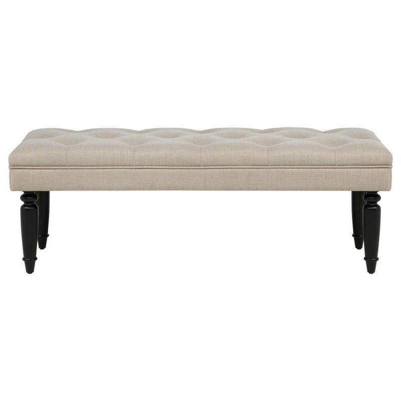 Marsha - 52" Upholstered Entryway Accent Bench - Latte - JaxCo Furniture