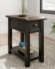 Tyler - Black / Gray - Chair Side End Table - JaxCo Furniture