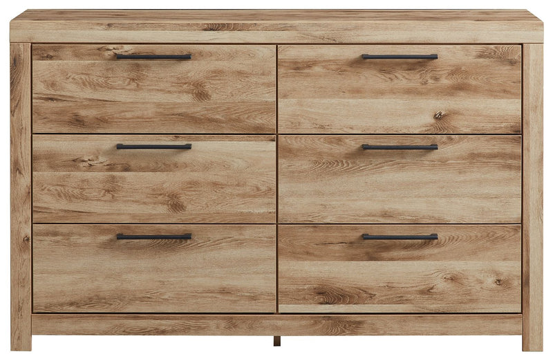 Hyanna - Tan Brown - Six Drawer Dresser - JaxCo Furniture