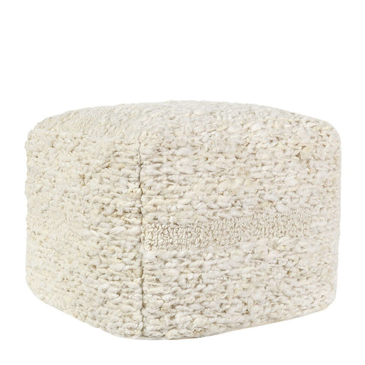 Poufs - Sinclair Pouf - Ivory - JaxCo Furniture