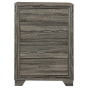 Wright - 4-Drawer Chest Of Drawers - Brown Oak - JaxCo Furniture
