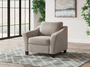 Willarae - Taupe - 2 Pc. - Chair And A Half, Ottoman - JaxCo Furniture