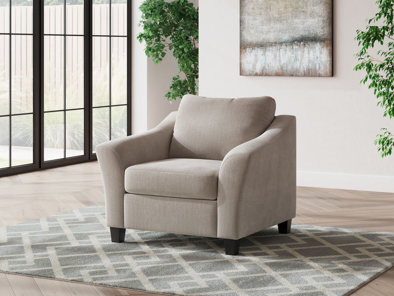 Willarae - Taupe - 2 Pc. - Chair And A Half, Ottoman - JaxCo Furniture