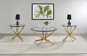 Brooke - Round Coffee Table Set - JaxCo Furniture