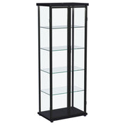 Aero - 5-Shelf Display Curio Cabinet With Led Lighting - JaxCo Furniture