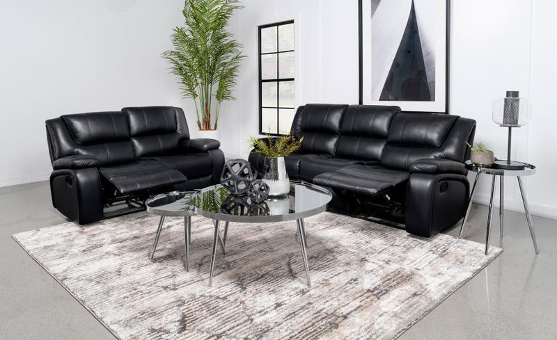 Camila - Upholstered Reclining Sofa Set - JaxCo Furniture