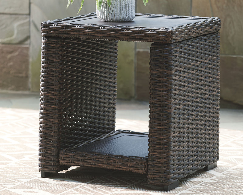 Grasson - Brown - Square End Table - JaxCo Furniture