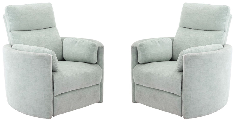 Radius - Power Swivel Glider Recliner (Set of 2) - JaxCo Furniture
