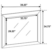 Briana - Dresser Mirror - Black - JaxCo Furniture