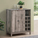 Cheyenne - 2 Door Home Bar Wine Cabinet - Weathered Acacia - JaxCo Furniture