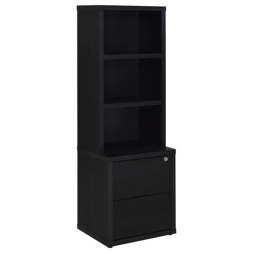 Westpark - 3-Shelf Bookcase USB And Lockable Drawer - JaxCo Furniture