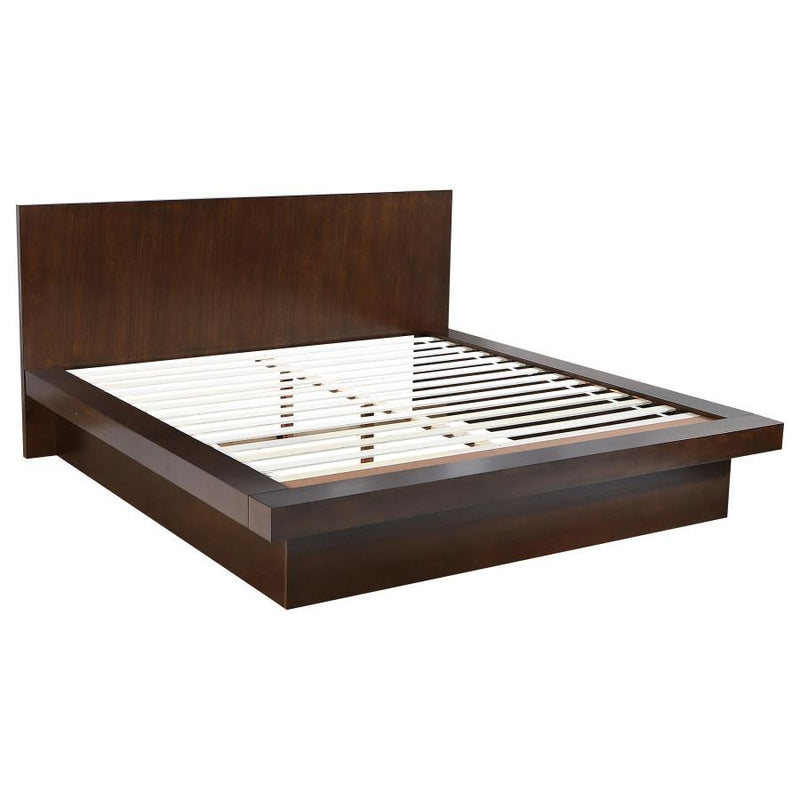 Jessica - Wood LED Panel Bed - JaxCo Furniture