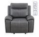 Gaston - Manual Recliner - Gray - JaxCo Furniture