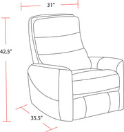 Hercules - Manual Swivel Glider Recliner - JaxCo Furniture