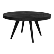 Parq - Acacia Round Dining Table - Black - JaxCo Furniture