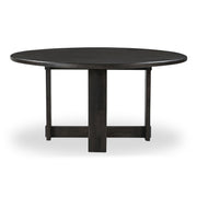 Glenn - Round Dining Table - Dark Brown - JaxCo Furniture