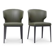 Delaney - Dining Chair (Set of 2) - Dark Green - JaxCo Furniture