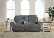 Barnsana - Dbl Power Reclining Loveseat With Console - JaxCo Furniture
