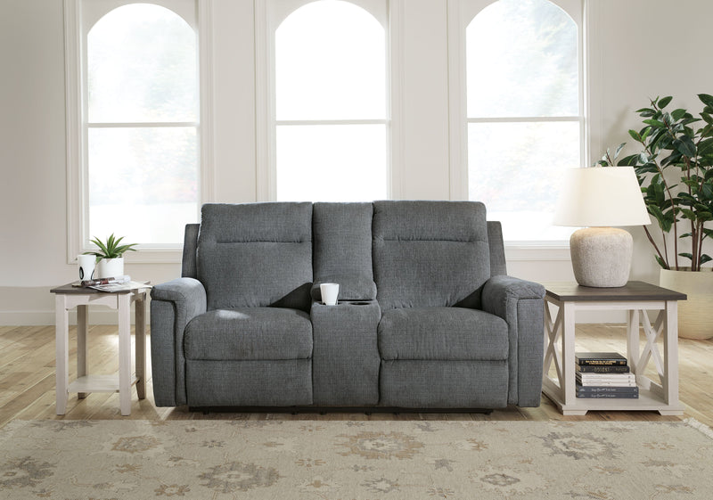 Barnsana - Dbl Power Reclining Loveseat With Console - JaxCo Furniture
