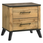 Kaywood - 2-Drawer Nightstand Bedside Table - Natural Pine - JaxCo Furniture