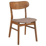 Dortch - Dining Side Chair (Set of 2) - Walnut And Brown - JaxCo Furniture