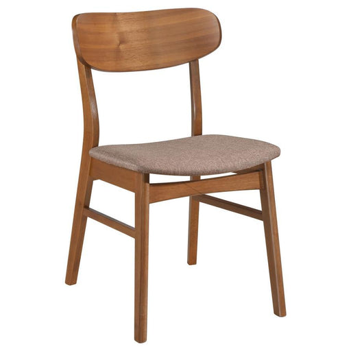 Dortch - Dining Side Chair (Set of 2) - Walnut And Brown - JaxCo Furniture