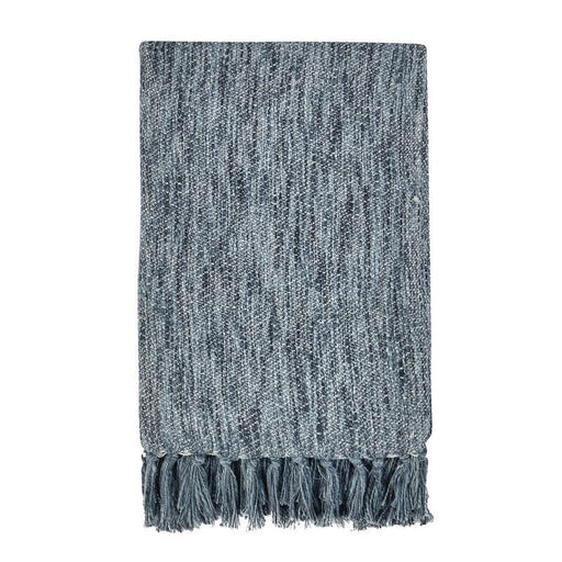 Throws - TC Sharma Throw - Denim Blue - JaxCo Furniture