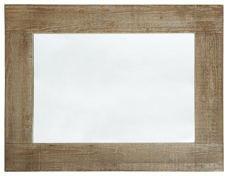 Waltleigh - Distressed Brown - Accent Mirror - JaxCo Furniture