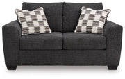 Loreo - Loveseat - Ebony - JaxCo Furniture