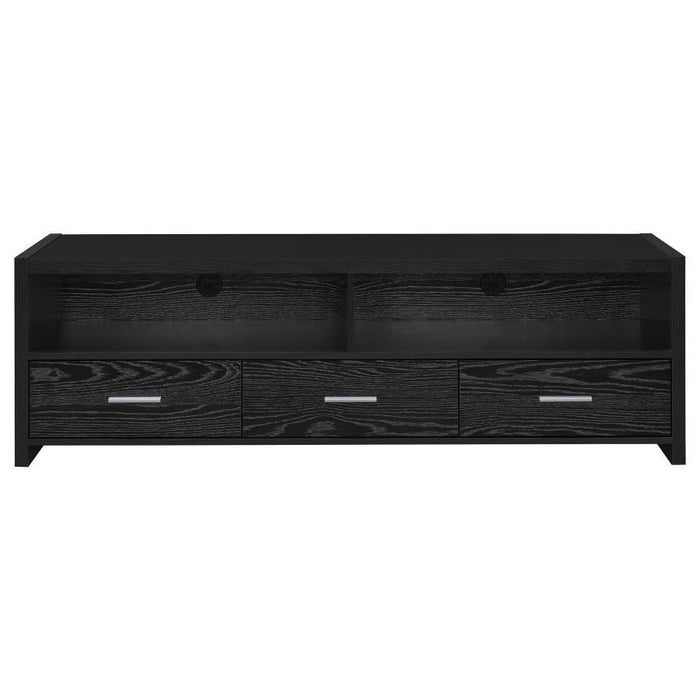 Alton - 3-drawer Black Oak TV Console - JaxCo Furniture