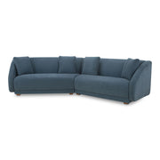 Fraser - 2 Piece Modular Sofa - Deep Blue - JaxCo Furniture