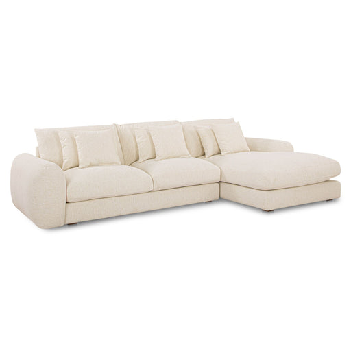Berga - Sectional Right Stationary Sofa - White - JaxCo Furniture