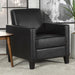 Julio - Upholstered Track Arm Accent Chair - Black - JaxCo Furniture