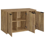 Pepita - 3 Door Engineered Wood Accent Cabinet - Mango Brown - JaxCo Furniture