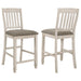 Sarasota - Wood Counter Chair (Set of 2) - Rustic Cream - JaxCo Furniture