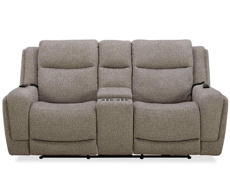Penfield - Power Zero G Console Loveseat With Heat, Massage & Speaker P3 - Frappe - JaxCo Furniture